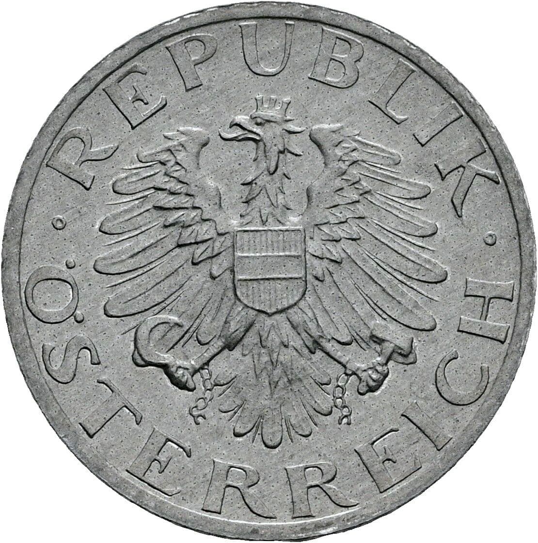 5 Groschen 1990 – Rückseite