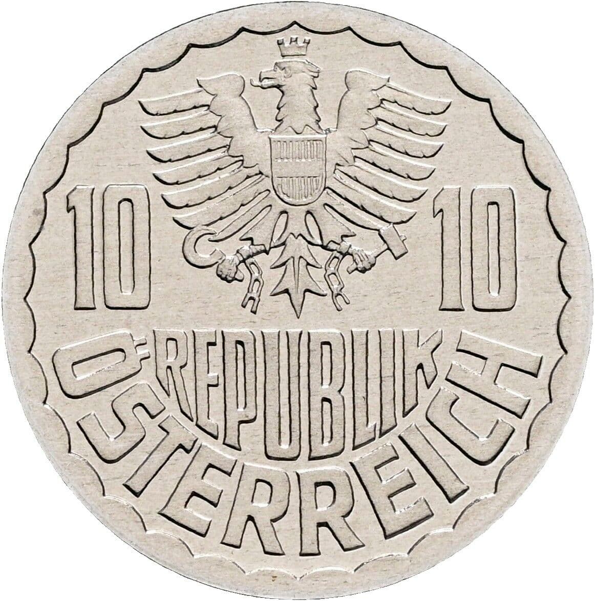 10 Groschen 1991 – Rückseite
