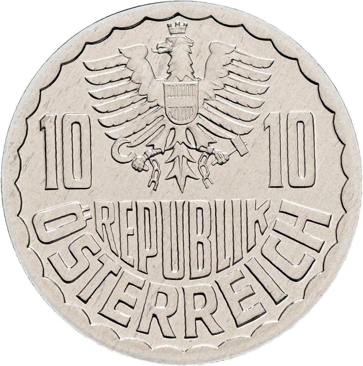 10 Groschen 1991 – Rückseite