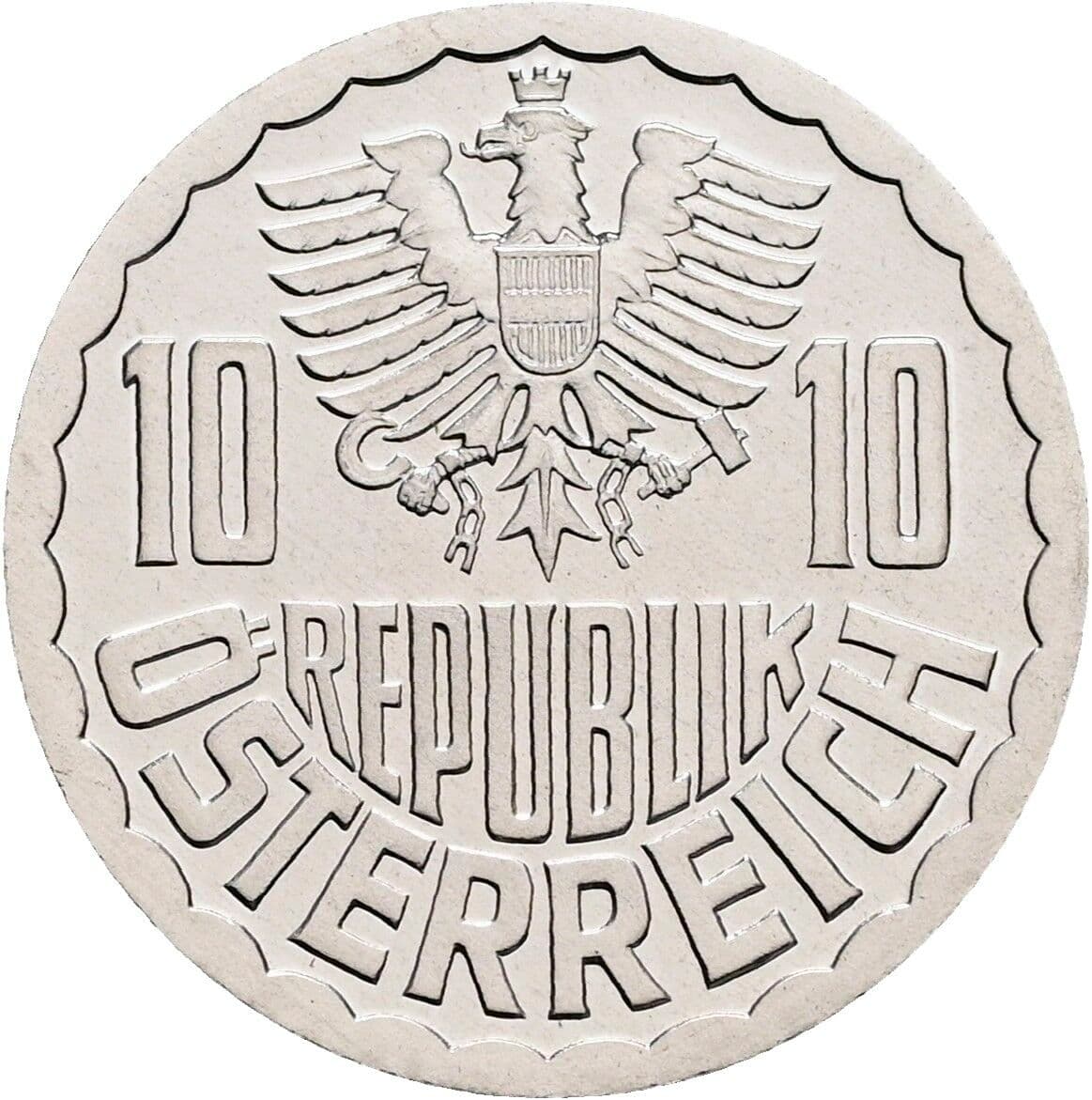 10 Groschen 1990 – Rückseite