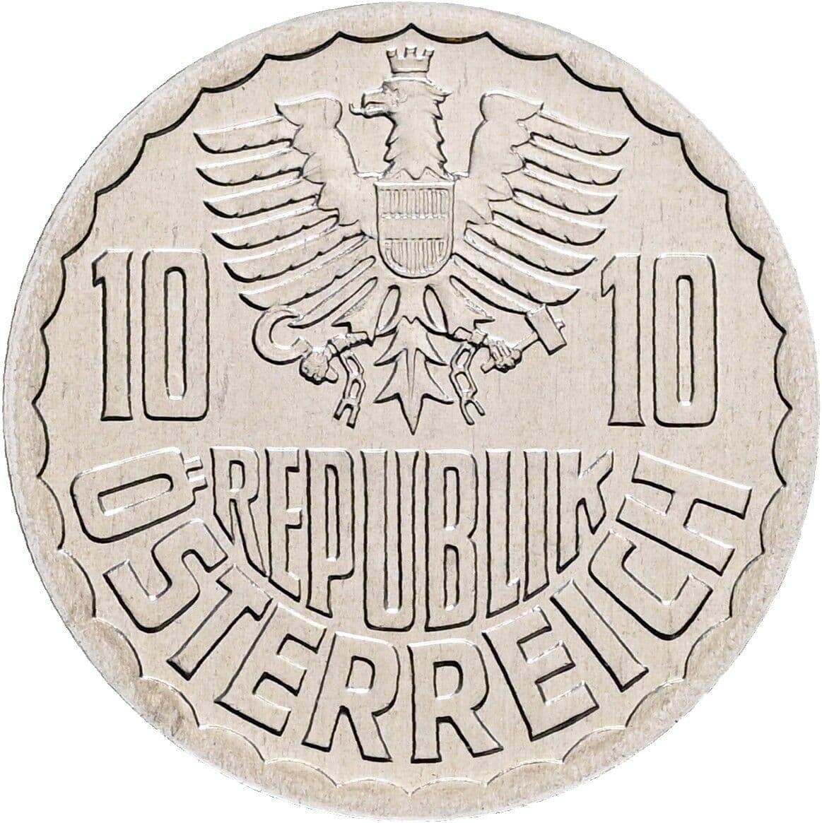 10 Groschen 1992 – Rückseite