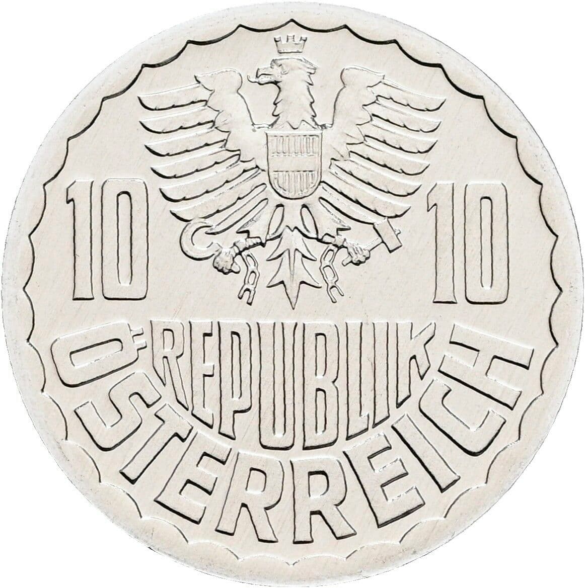 10 Groschen 1990 – Rückseite