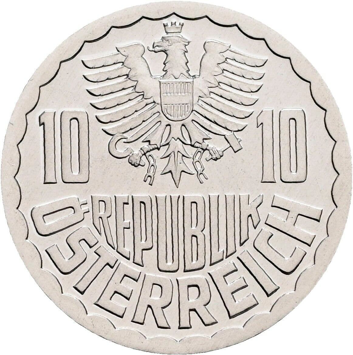 10 Groschen 1990 – Rückseite