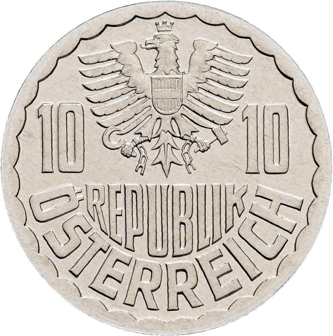 10 Groschen 1991 – Rückseite