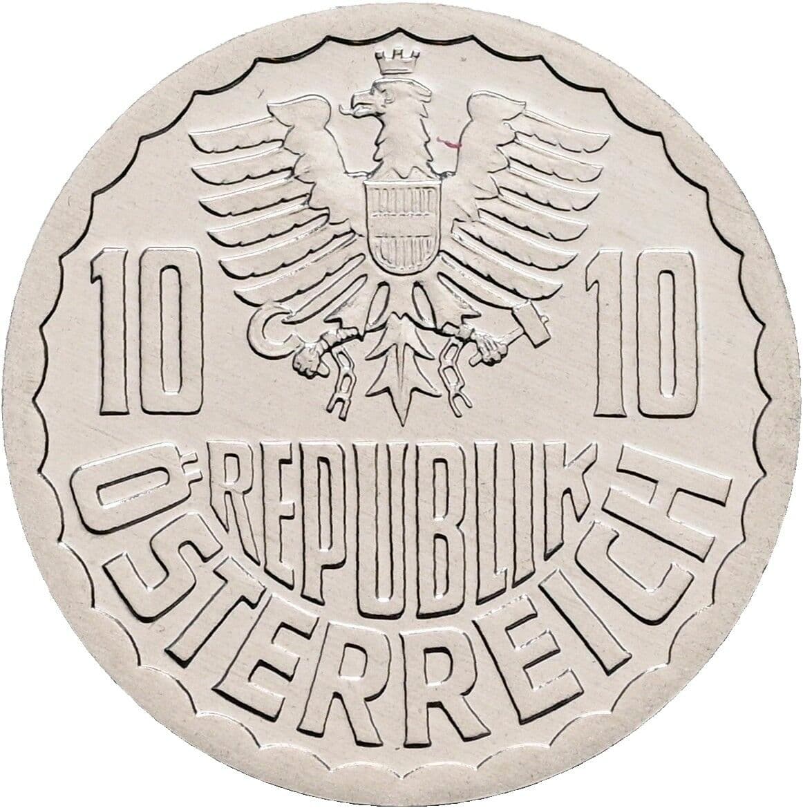 10 Groschen 1990 – Rückseite