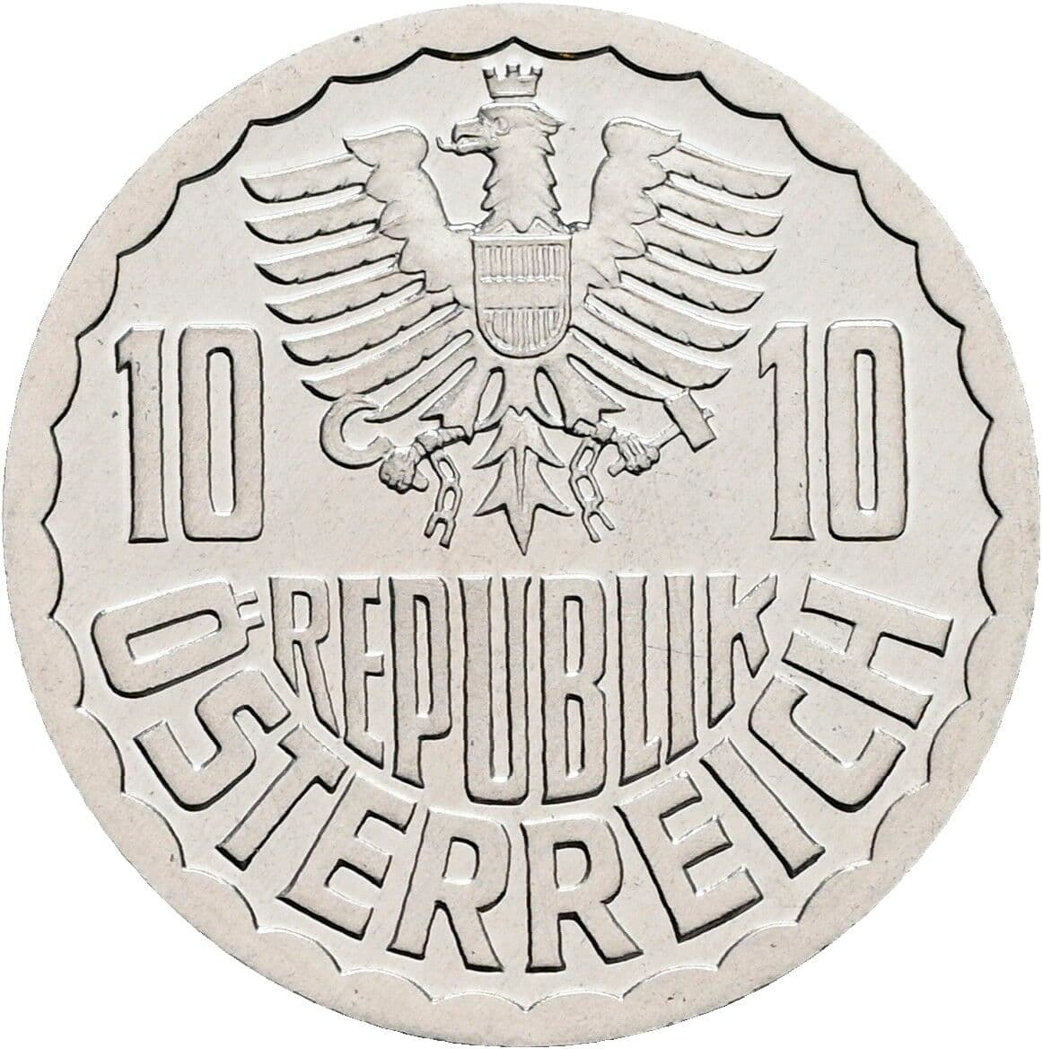 10 Groschen 1990 – Rückseite