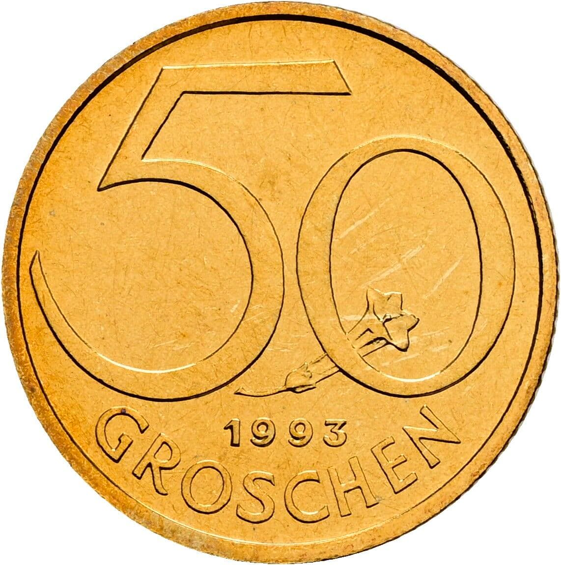 50 Groschen 1993 – Vorderseite