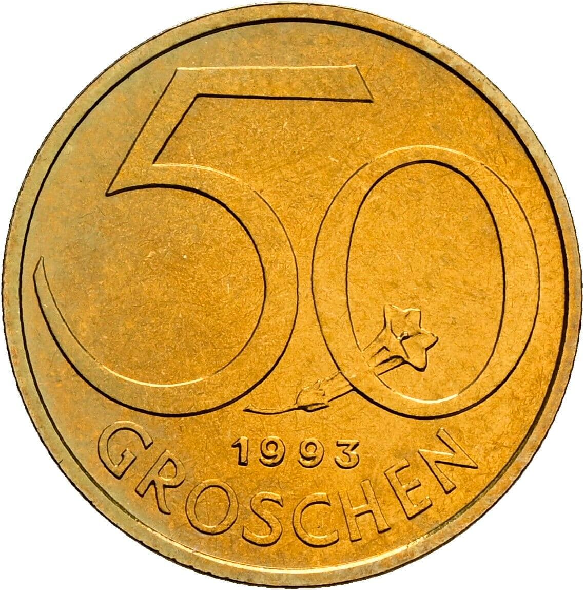 50 Groschen 1993 – Vorderseite
