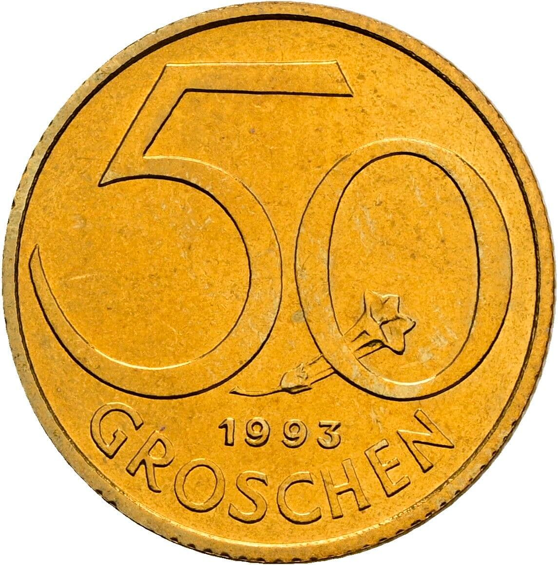 50 Groschen 1993 – Vorderseite
