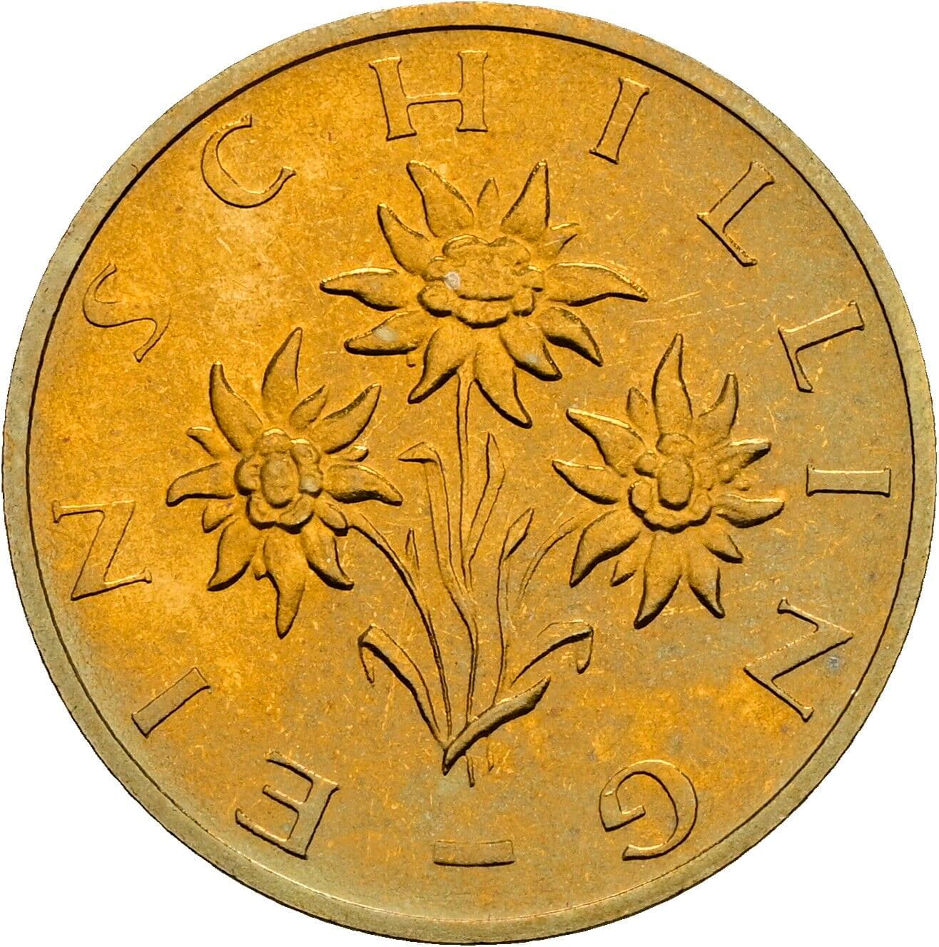 1 Schilling 1990 – Rückseite