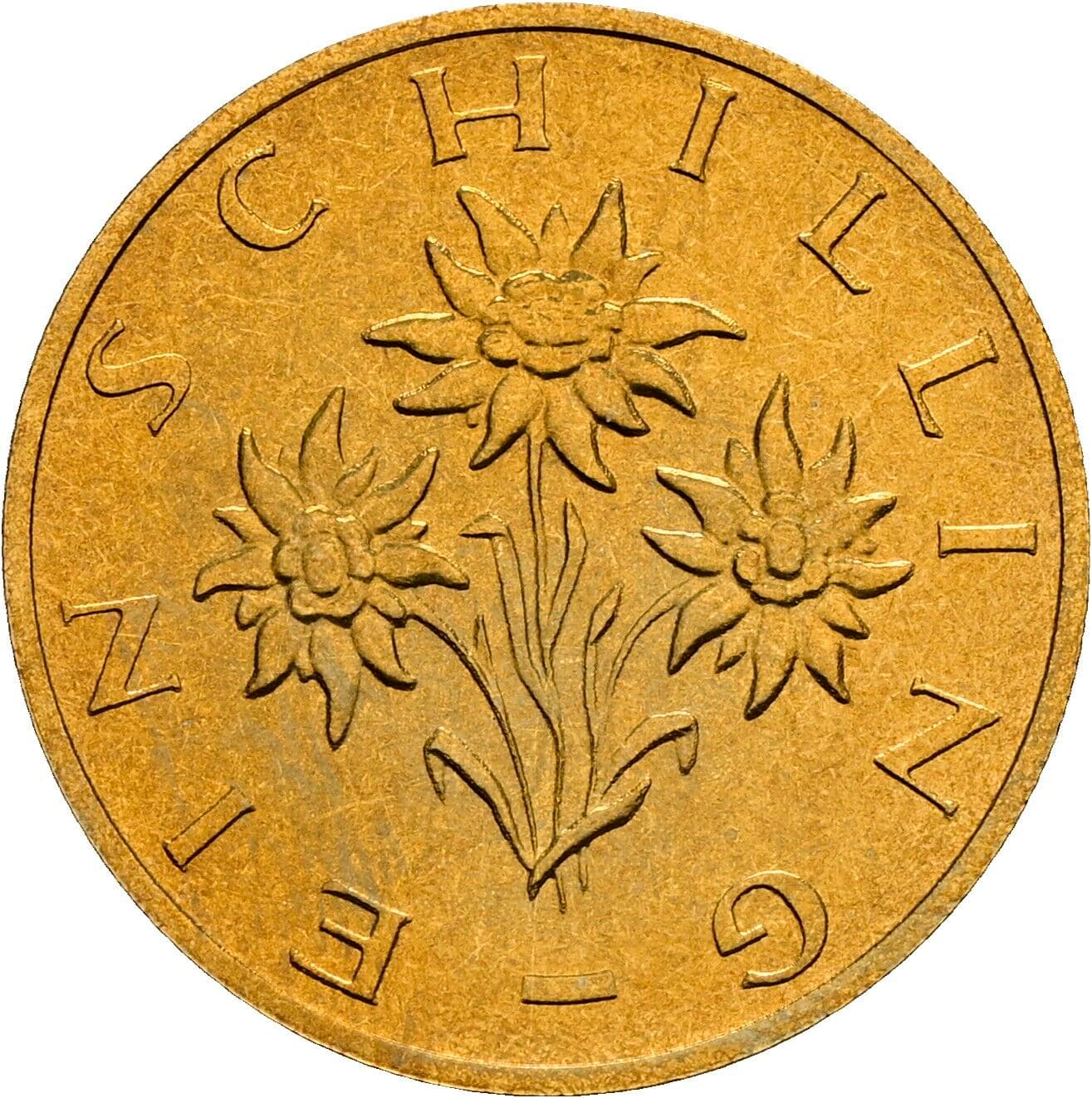 1 Schilling 1992 – Rückseite