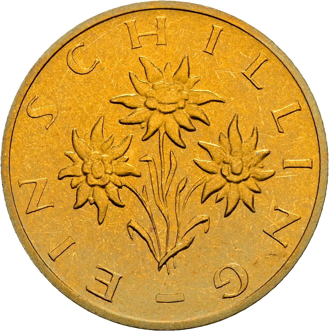 1 Schilling 1991 – Rückseite