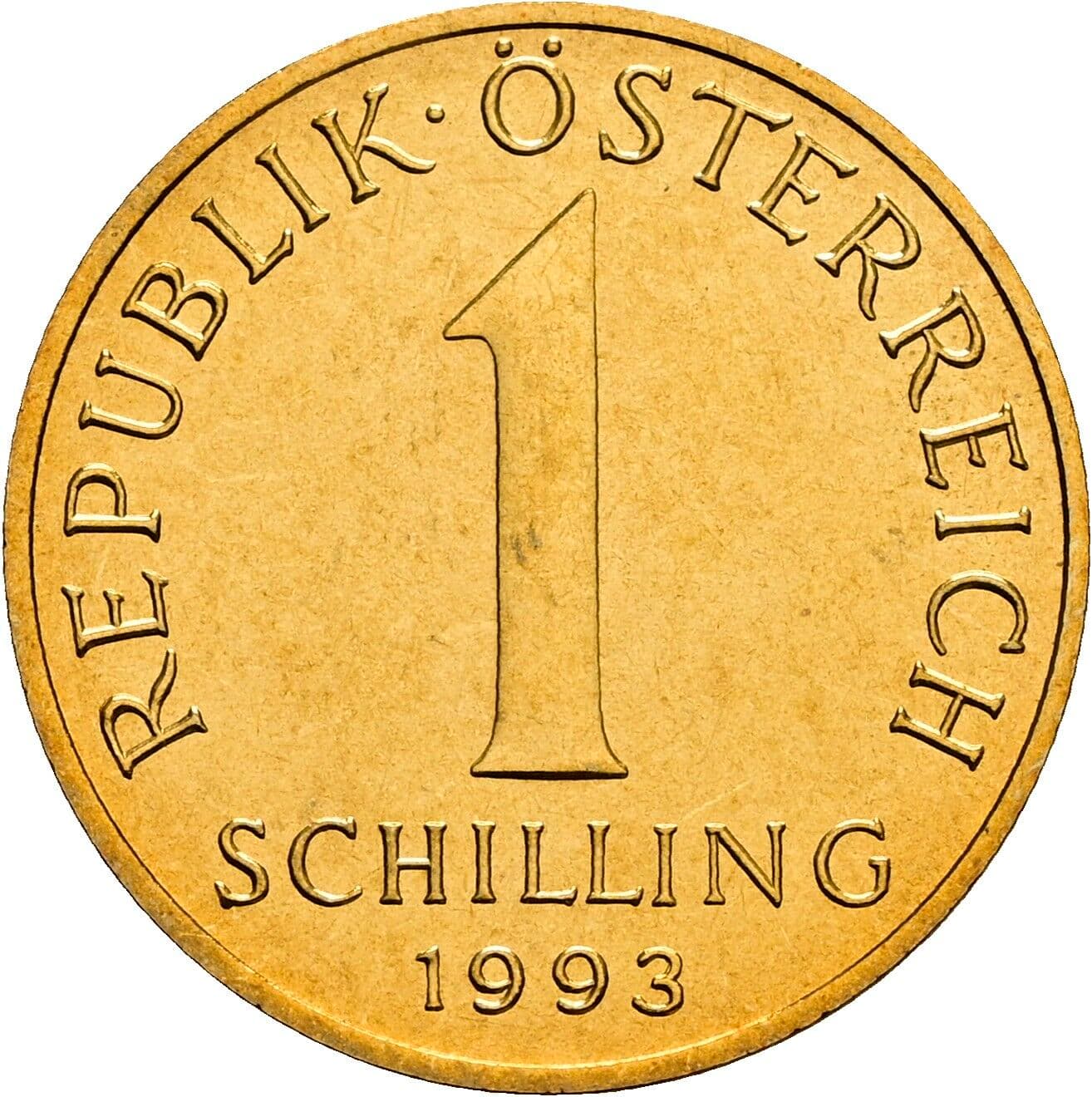 1 Schilling 1993 – Vorderseite