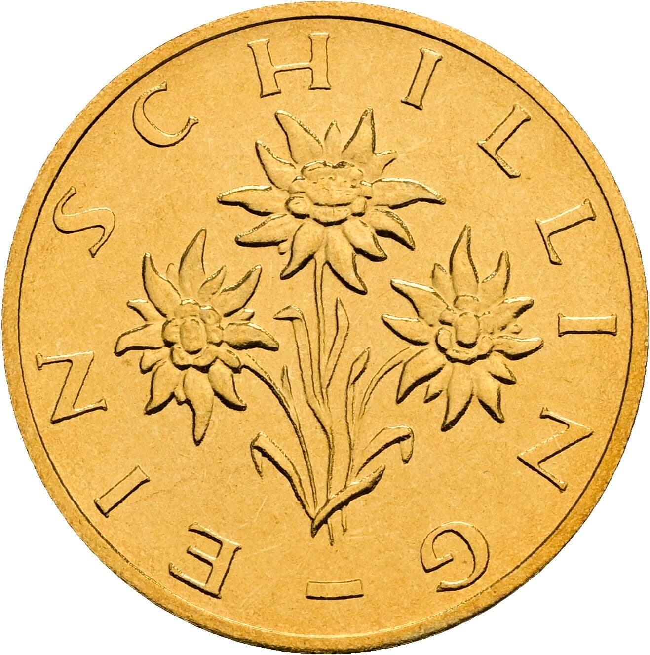 1 Schilling 1992 – Rückseite