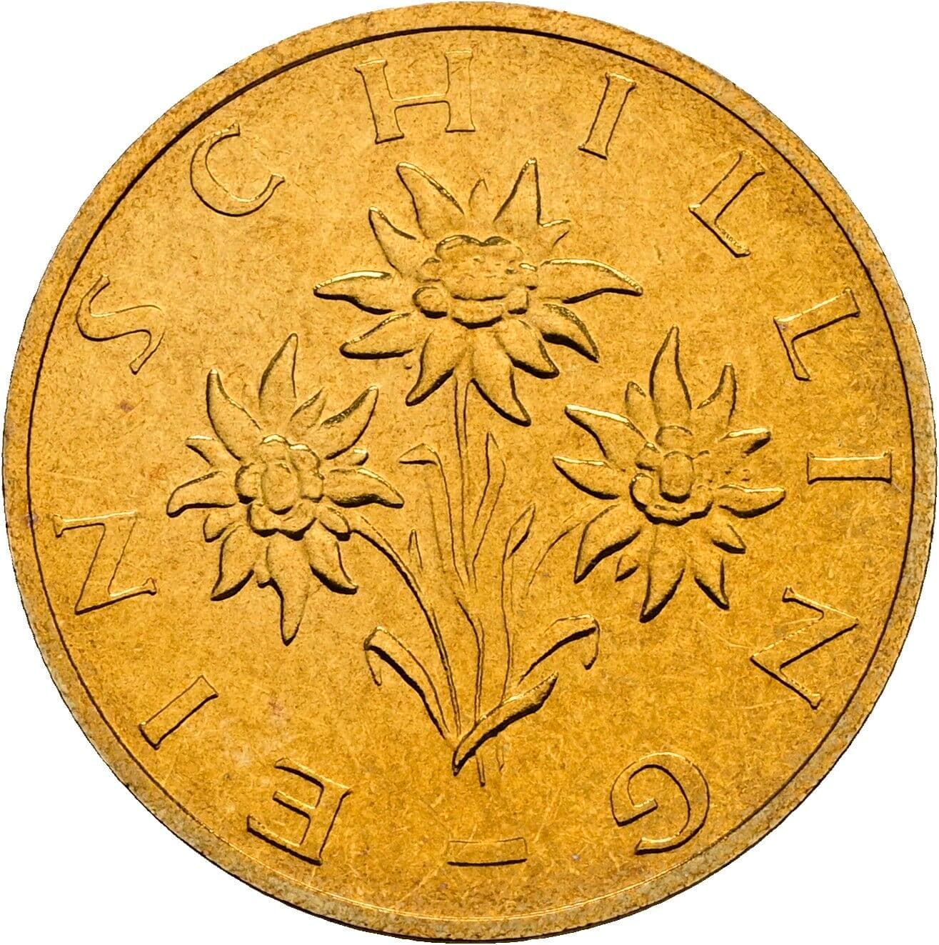 1 Schilling 1990 – Rückseite