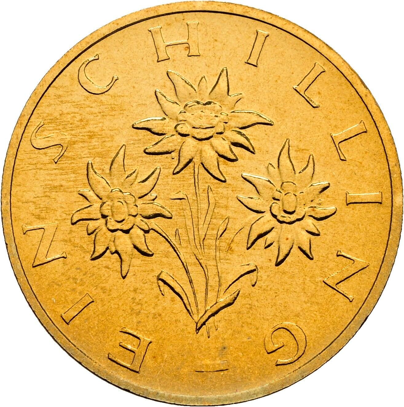 1 Schilling 1990 – Rückseite