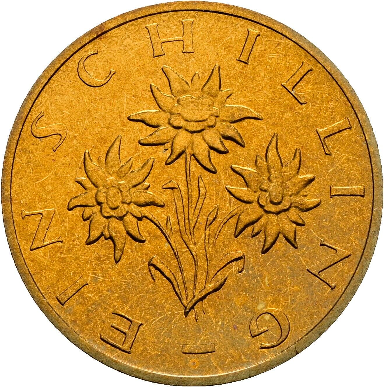 1 Schilling 1991 – Rückseite