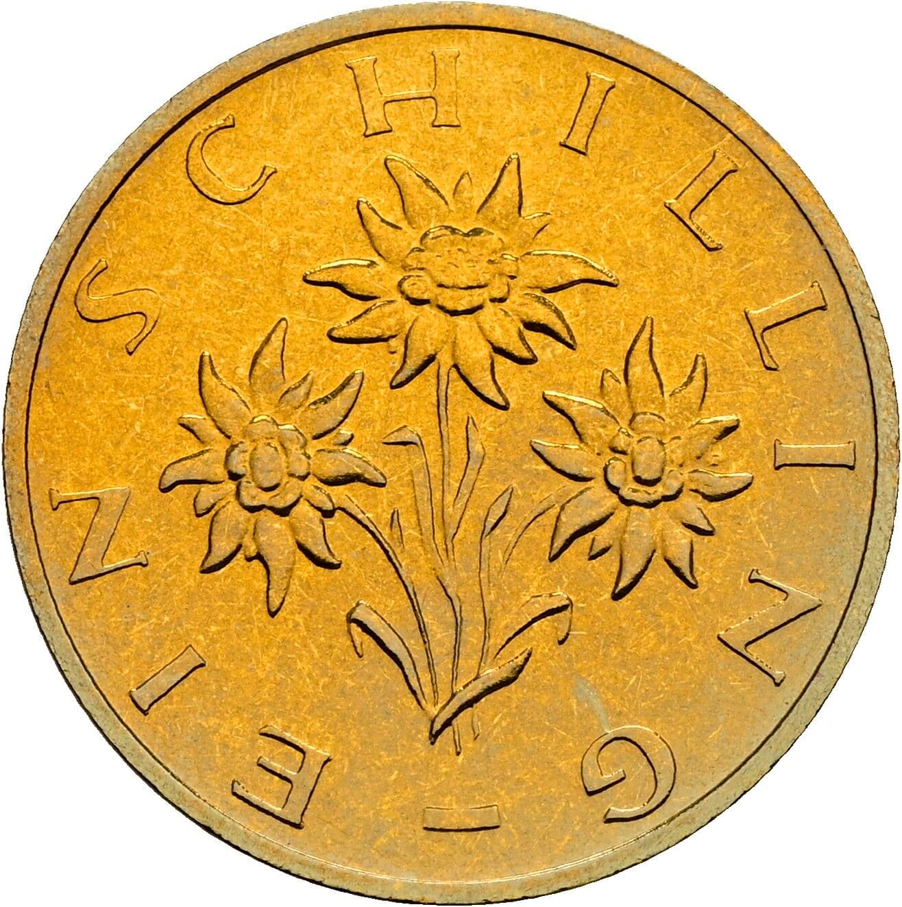 1 Schilling 1990 – Rückseite
