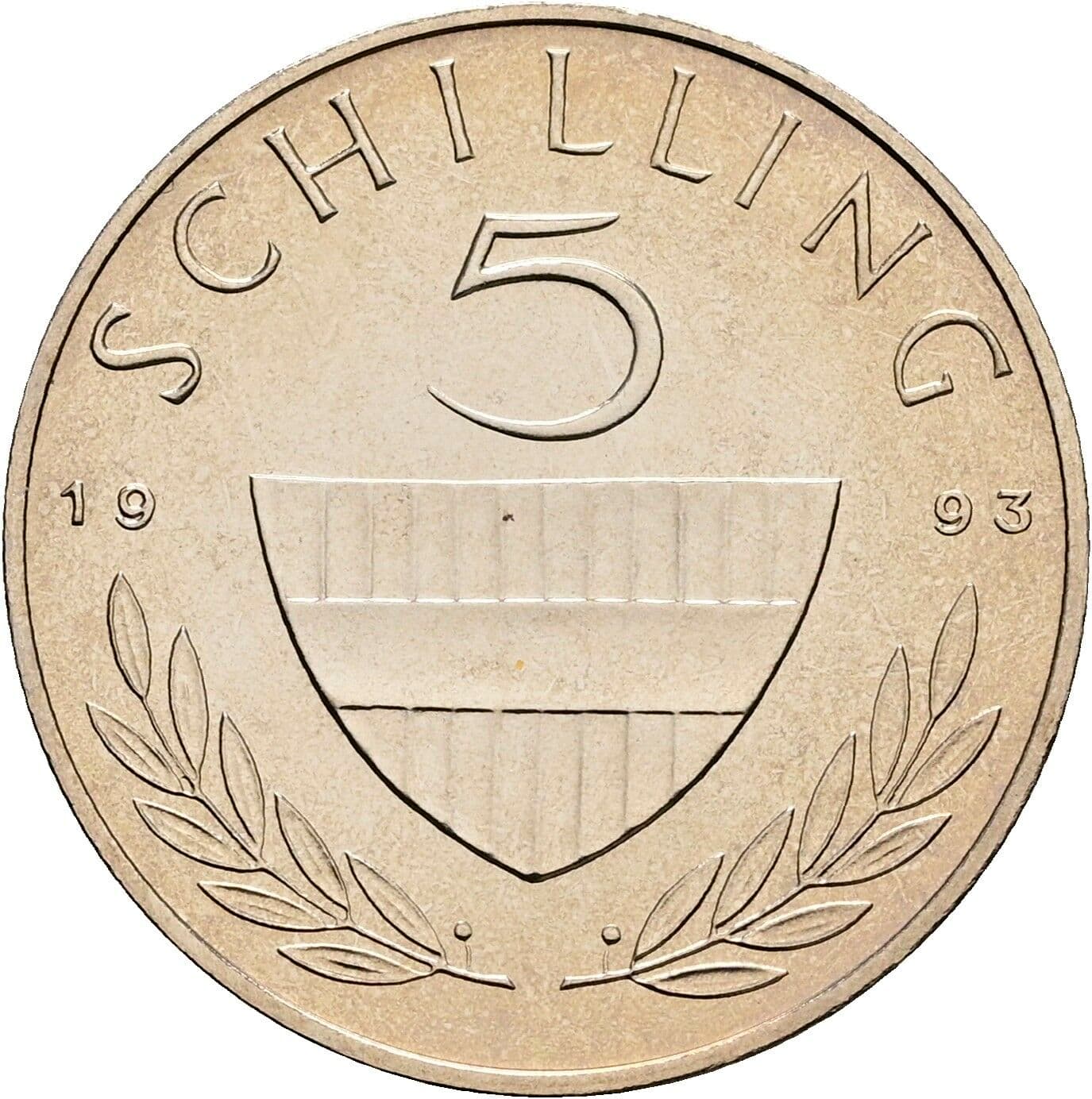 5 Schilling 1993 – Vorderseite