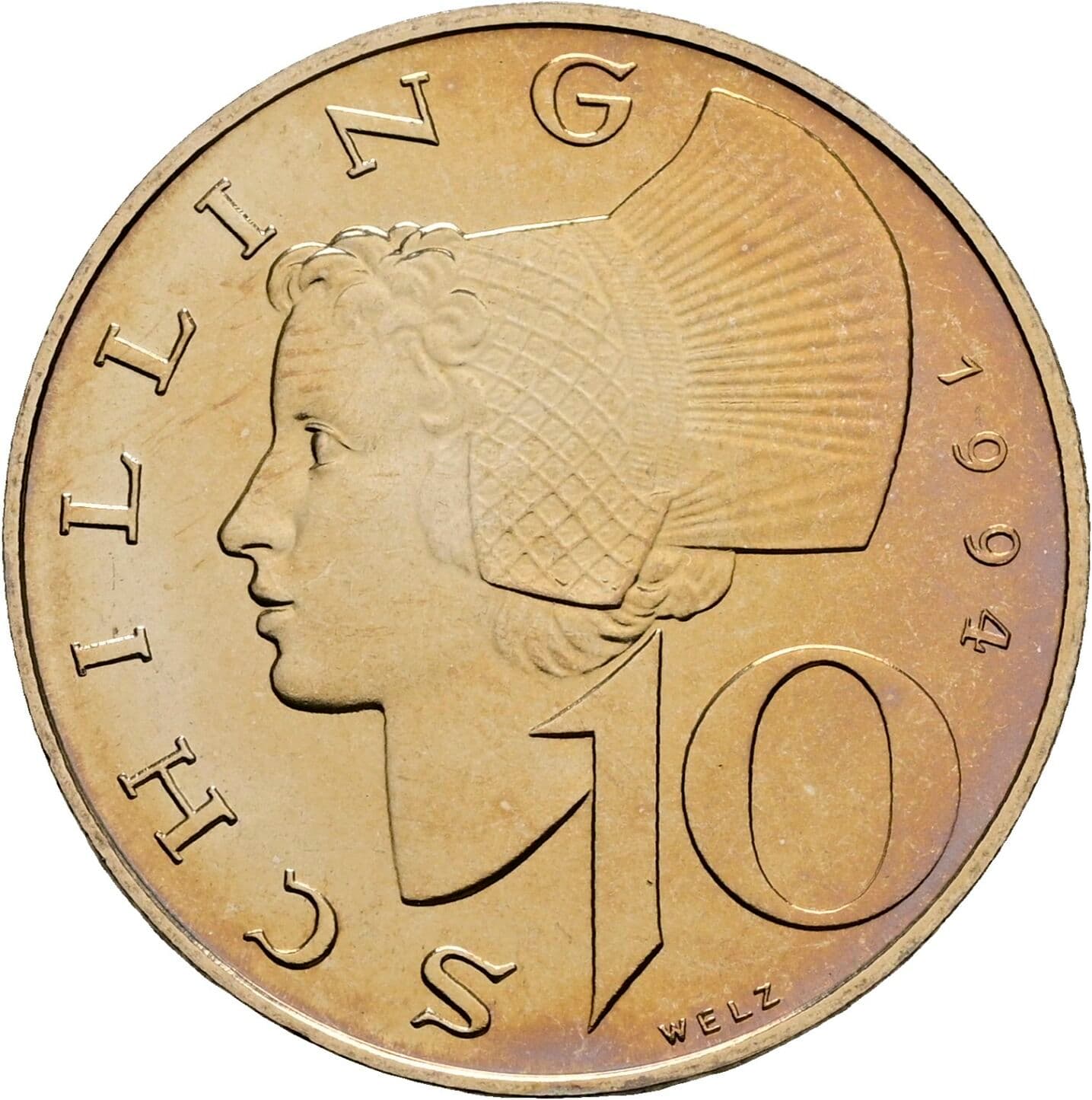 10 Schilling 1994 – Vorderseite