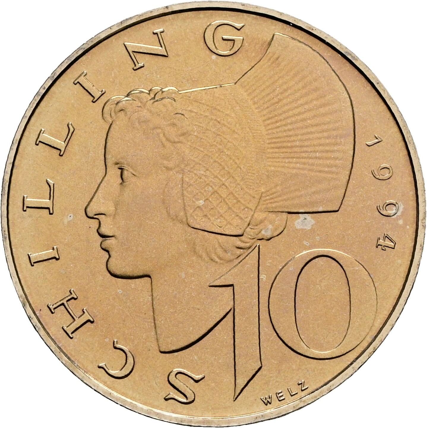 10 Schilling 1994 – Vorderseite