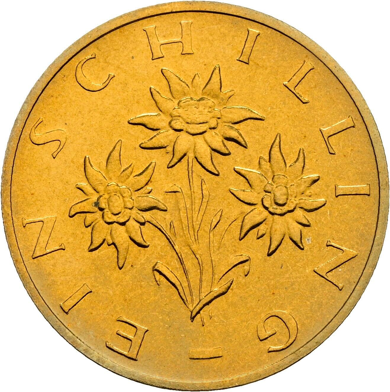 1 Schilling 1991 – Rückseite