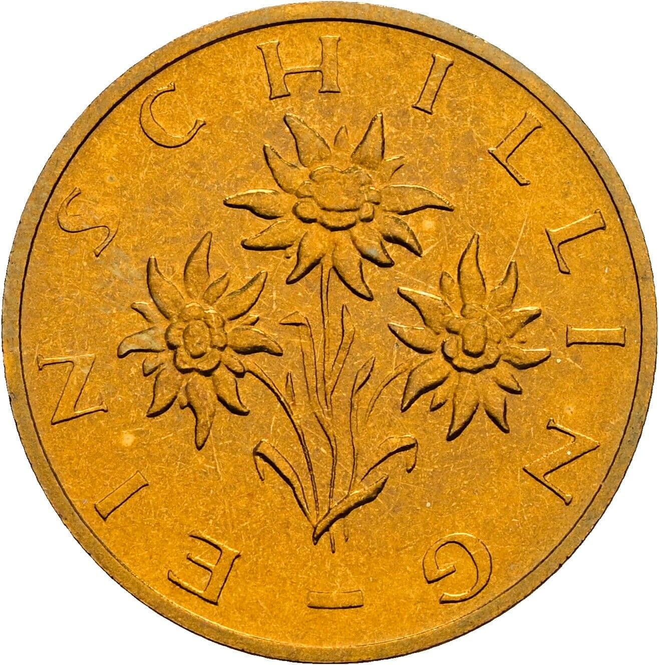 1 Schilling 1990 – Rückseite