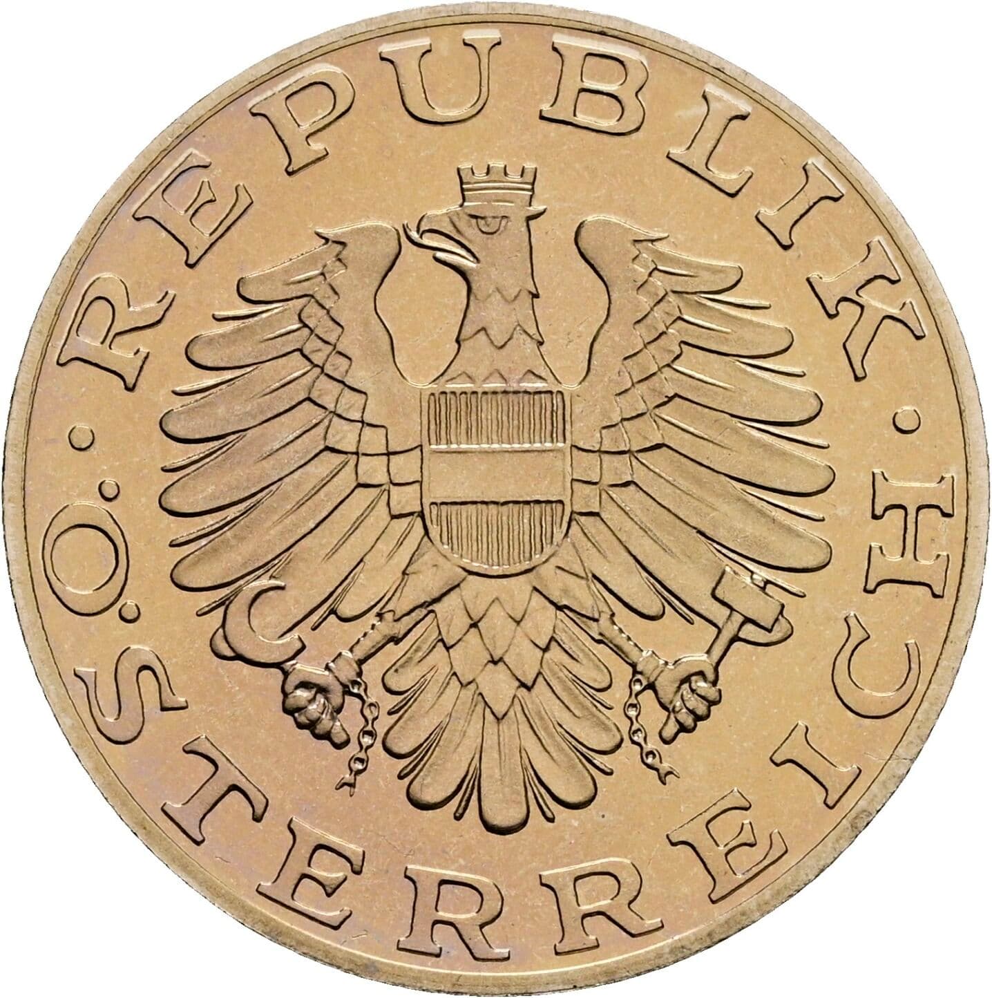 10 Schilling 1991 – Rückseite