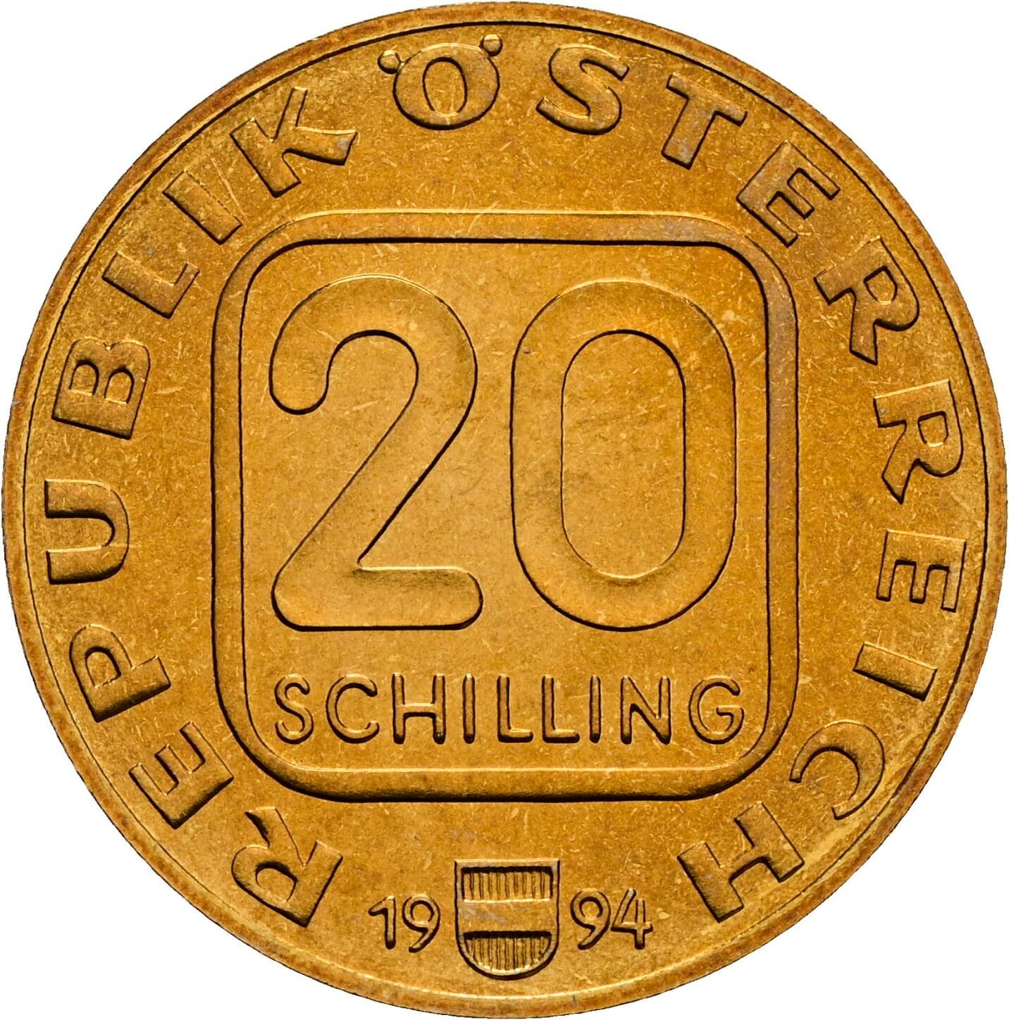 20 Schilling 1994 – Vorderseite