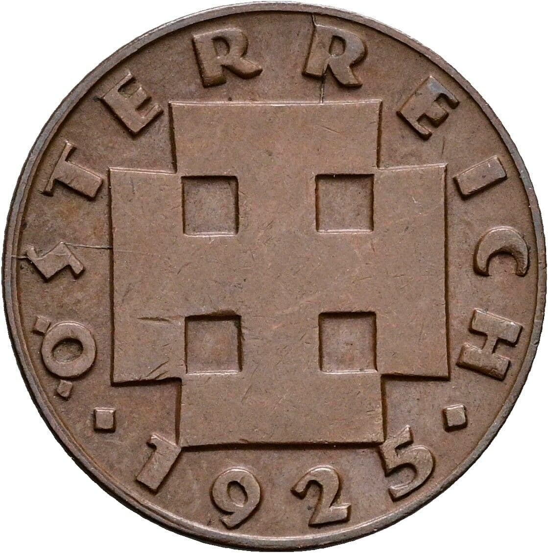 2 Groschen 1925 – Rückseite