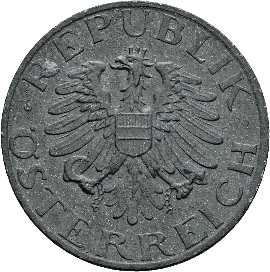 5 Groschen 1968 – Rückseite