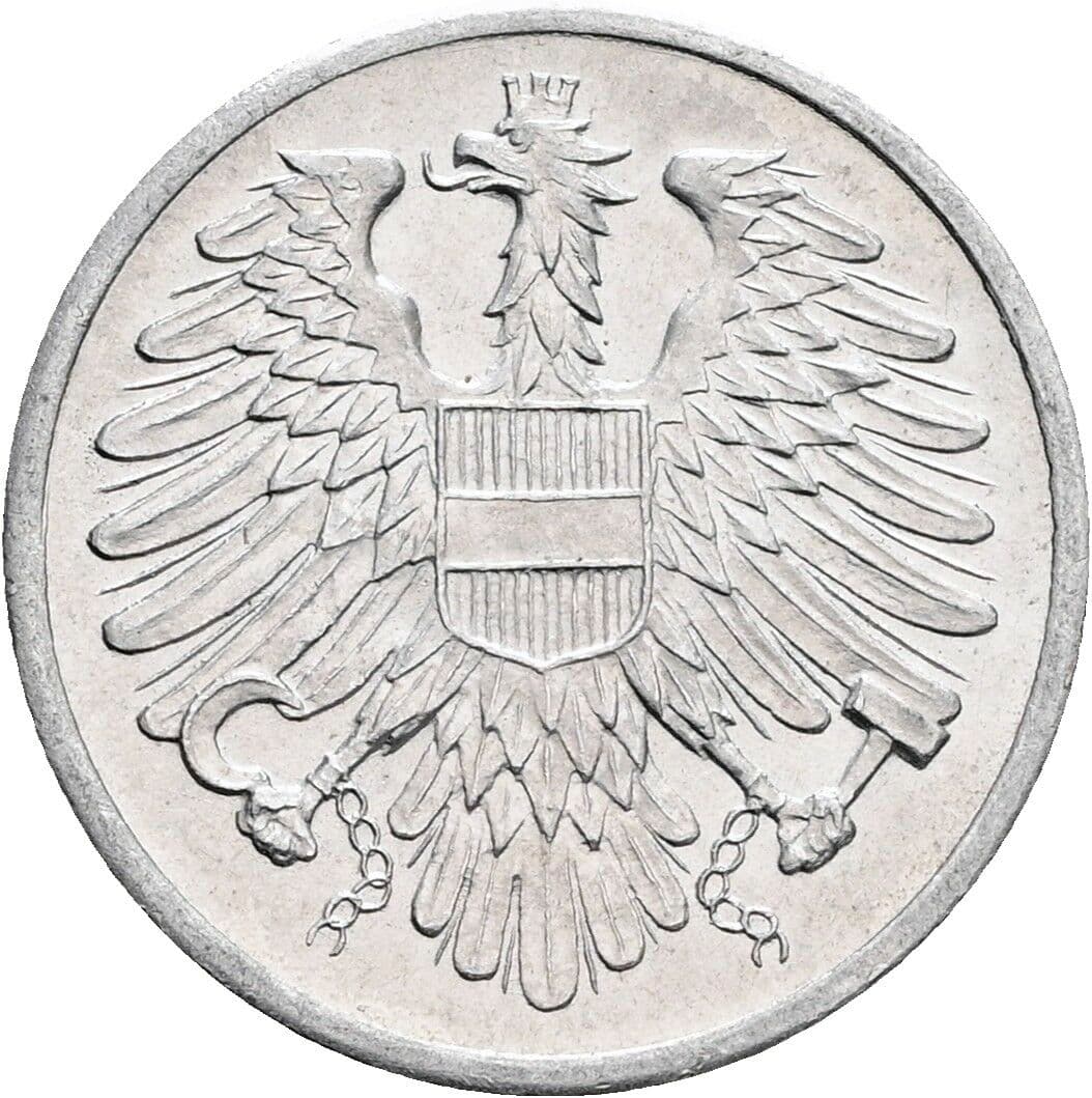 2 Groschen 1973 – Rückseite