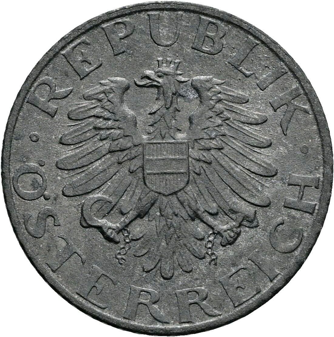 5 Groschen 1968 – Rückseite