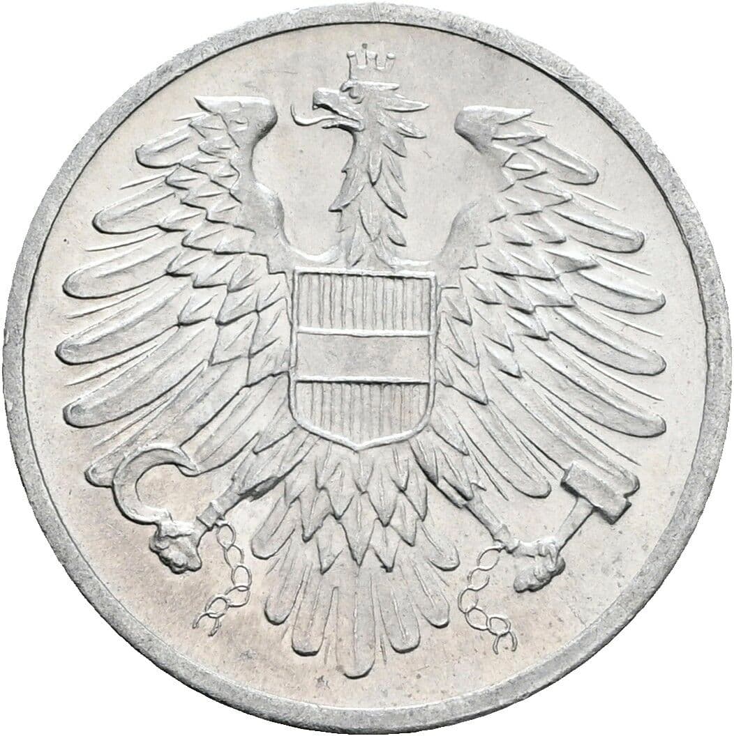 2 Groschen 1968 – Rückseite