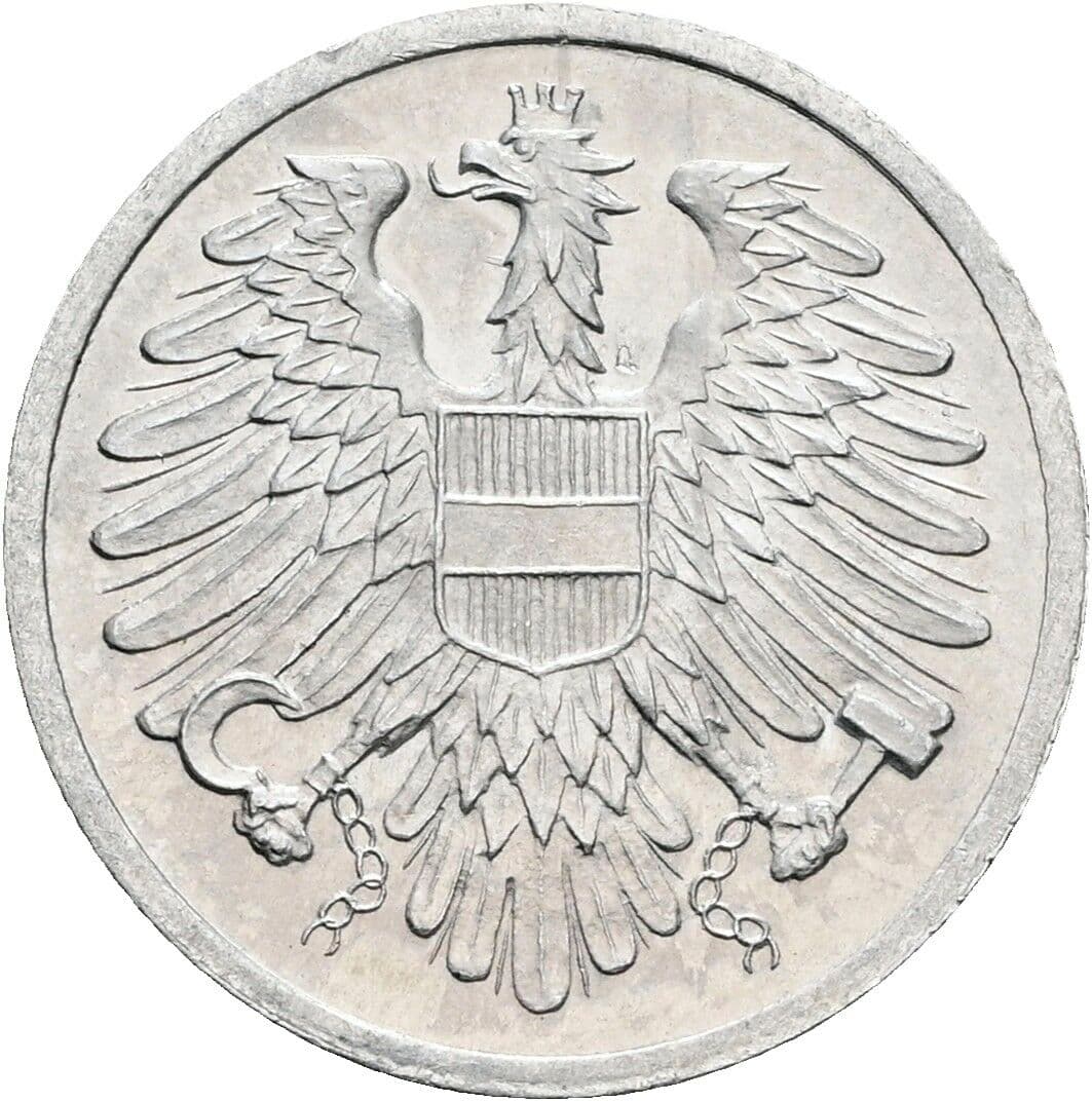 2 Groschen 1973 – Rückseite