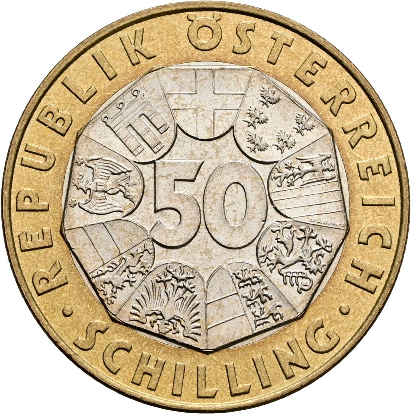 50 Schilling 2000 – Vorderseite