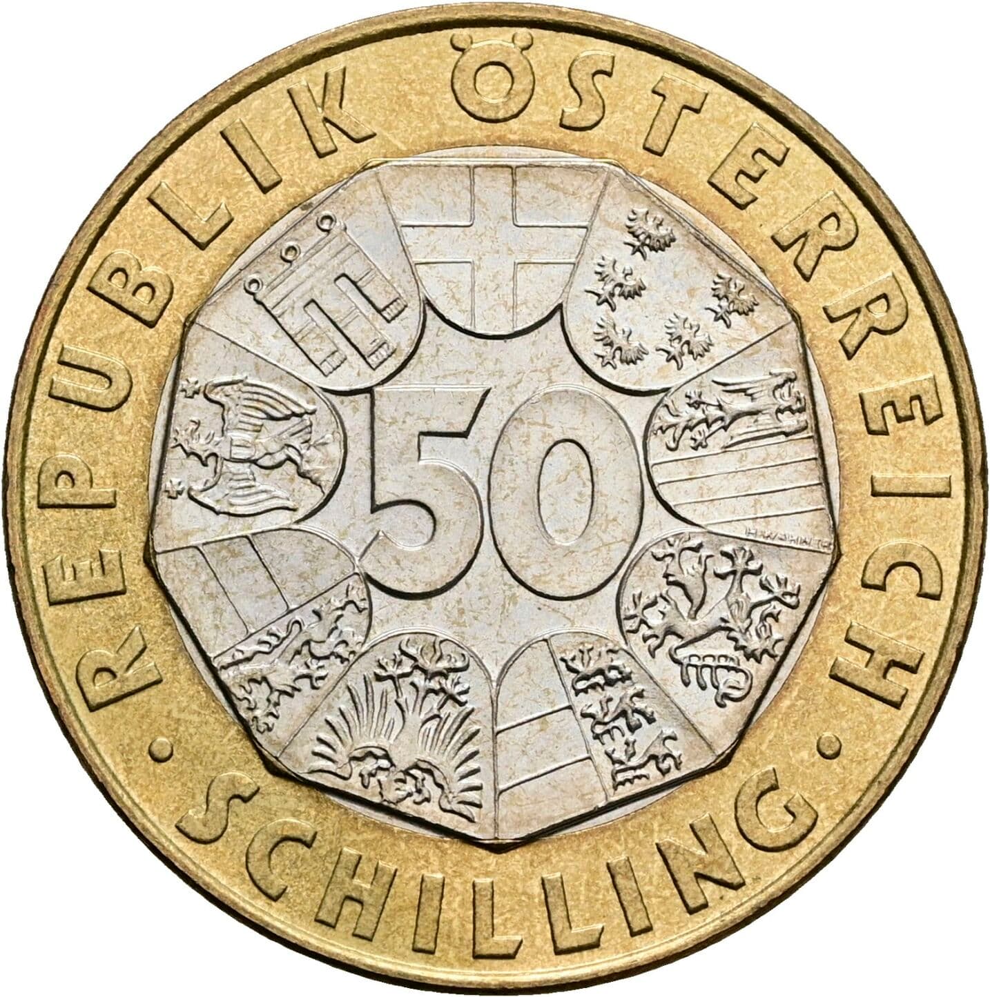 50 Schilling 2000 – Vorderseite