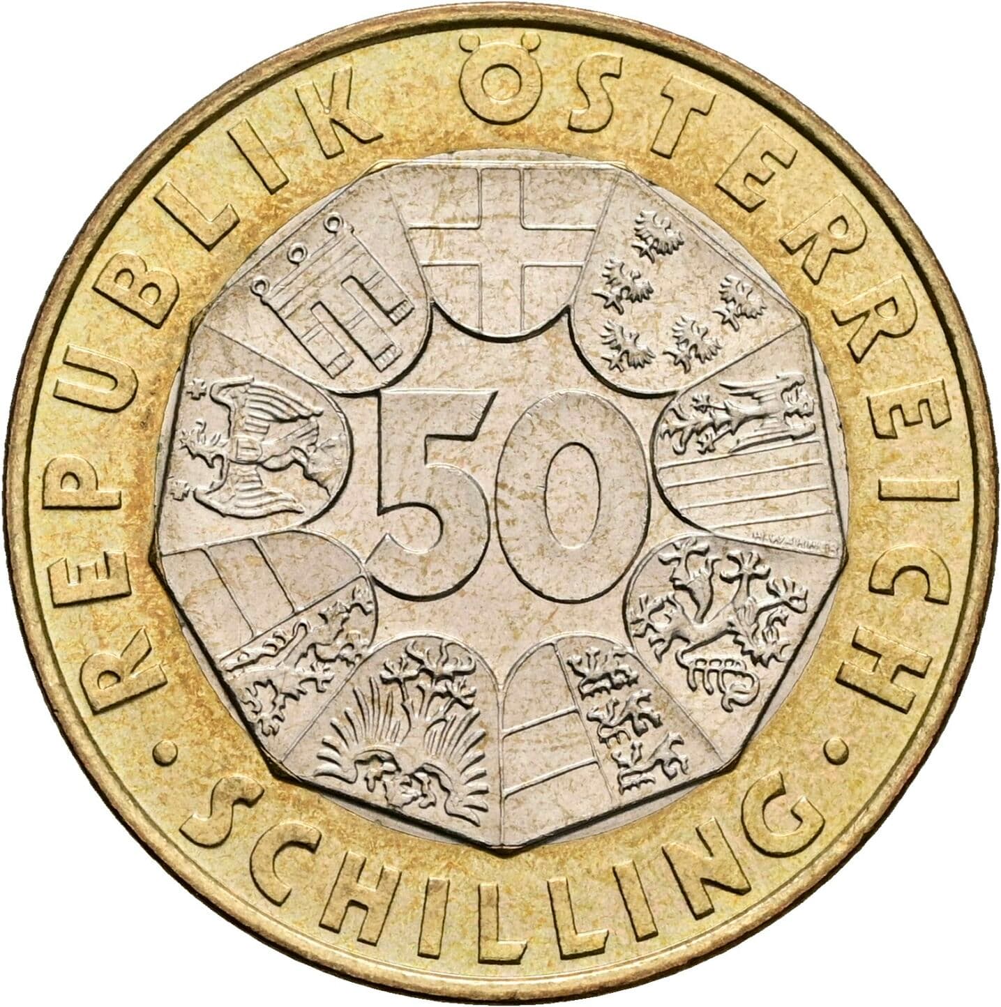 50 Schilling 2000 – Vorderseite