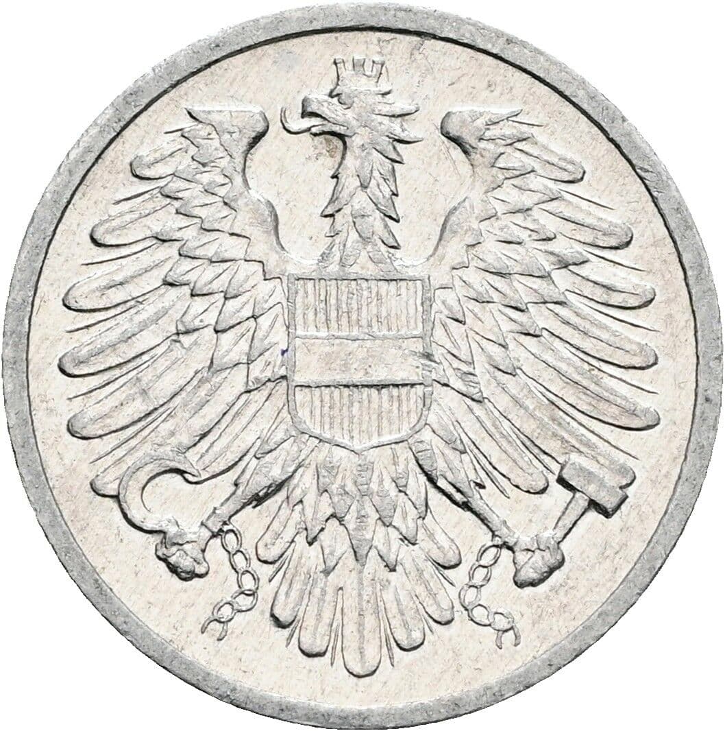 2 Groschen 1977 – Rückseite