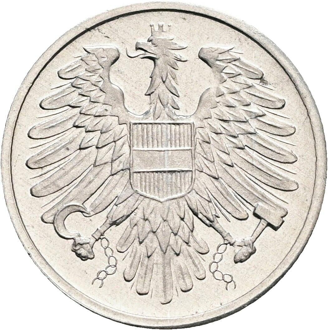 2 Groschen 1970 – Rückseite