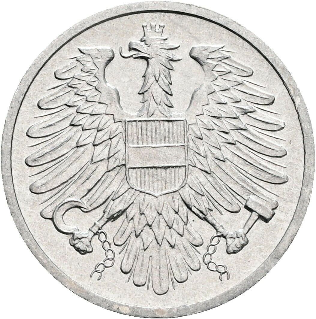 2 Groschen 1976 – Rückseite