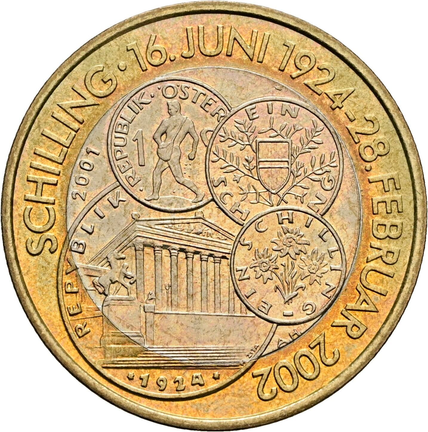 50 Schilling 2001 – Rückseite