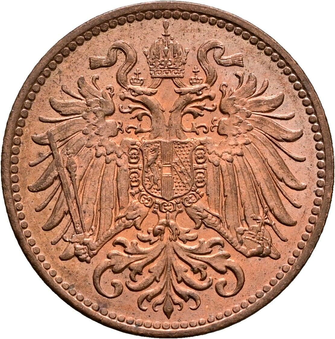 2 Heller Franz Joseph I. 1848-1916 1914 – Rückseite