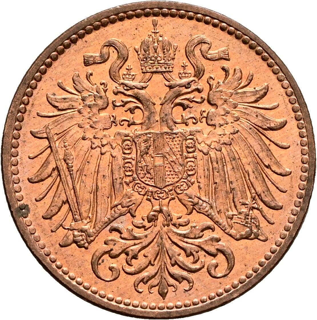 2 Heller Franz Joseph I. 1848-1916 1914 – Rückseite