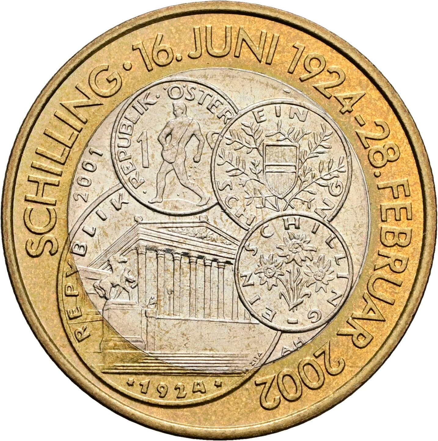 50 Schilling 2001 – Rückseite