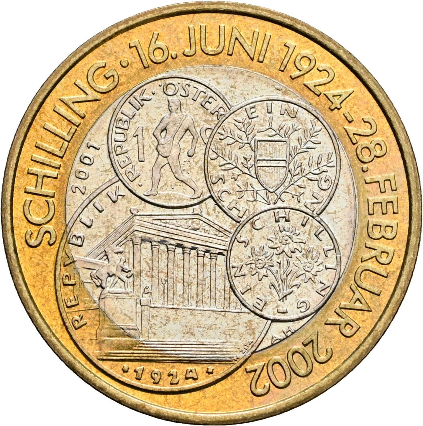 50 Schilling 2001 – Rückseite