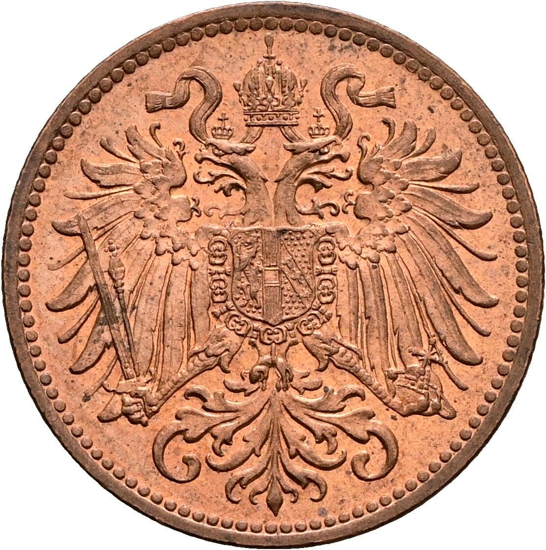 2 Heller Franz Joseph I. 1848-1916 1914 – Rückseite