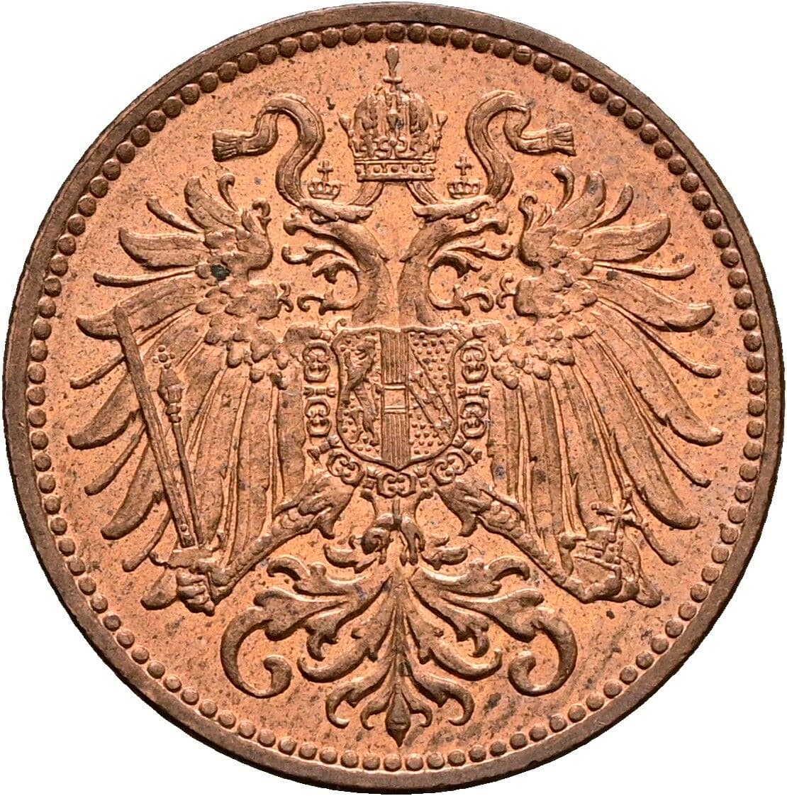 2 Heller Franz Joseph I. 1848-1916 1914 – Rückseite