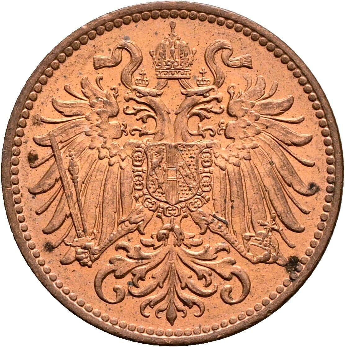 2 Heller Franz Joseph I. 1848-1916 1914 – Rückseite