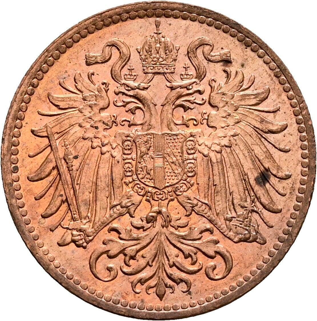2 Heller Franz Joseph I. 1848-1916 1914 – Rückseite